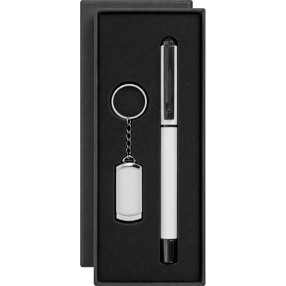 8210-16GB Metal USB Bellek ve Kalem Seti